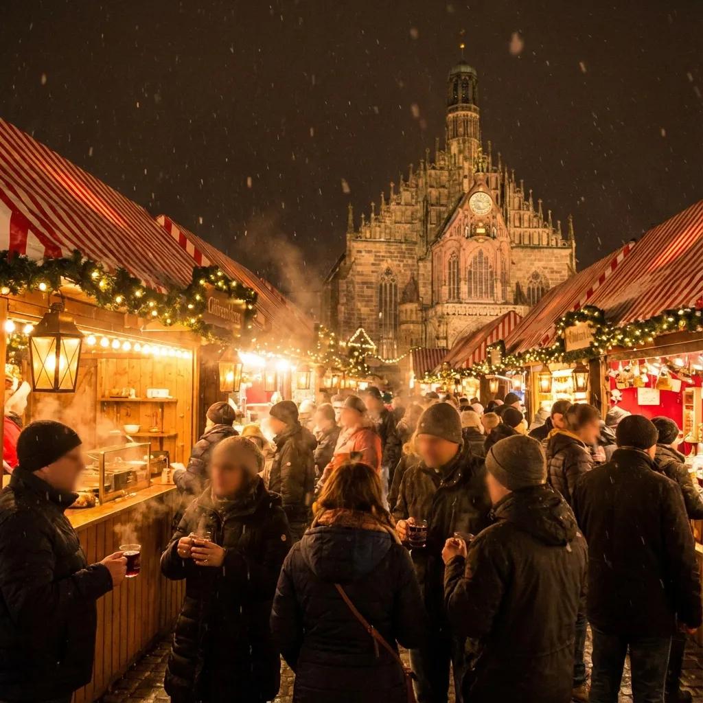 Abendliche Marktgassen vor der Frauenkirche